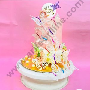 CAKE DECORβ’ 10 Pcs Plastic Glitter Butterfly Topper For Cake And Cupcake (SBMT-PT-189)