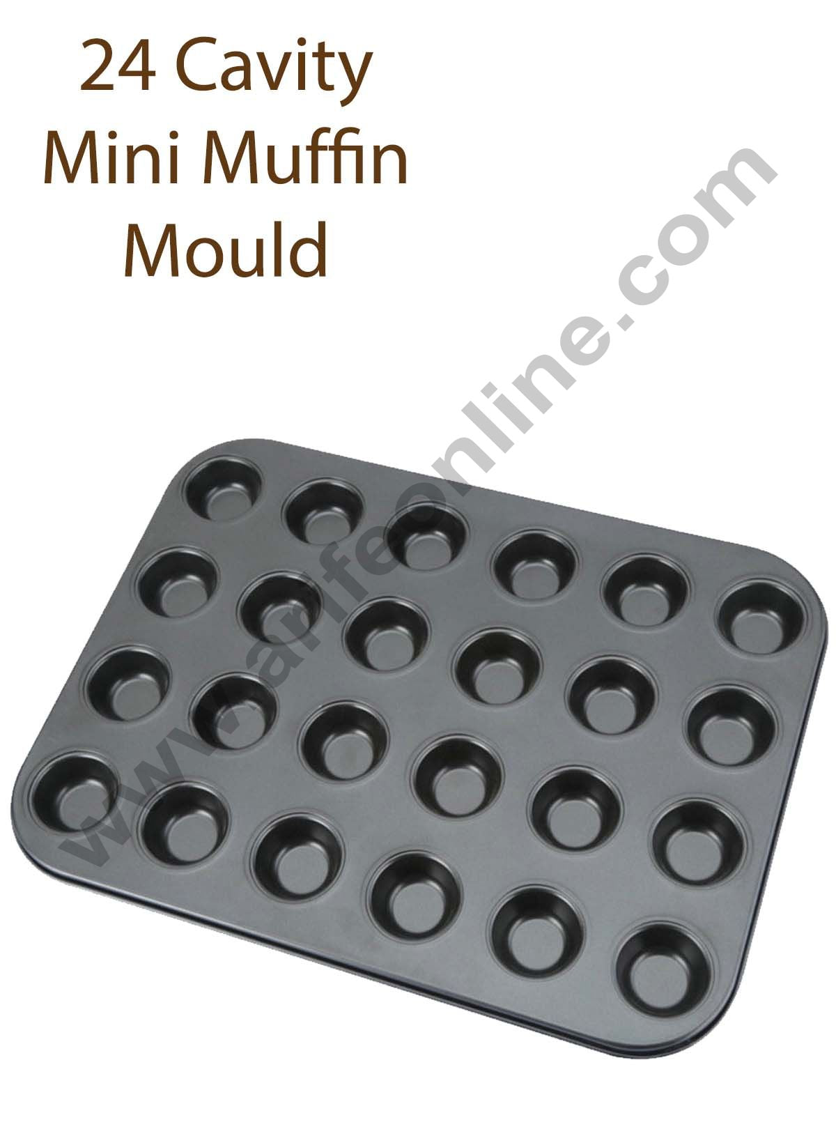 Non Stick 24 Cavity Mini Muffin & Cupcake Mould - CAKE DECORβ’