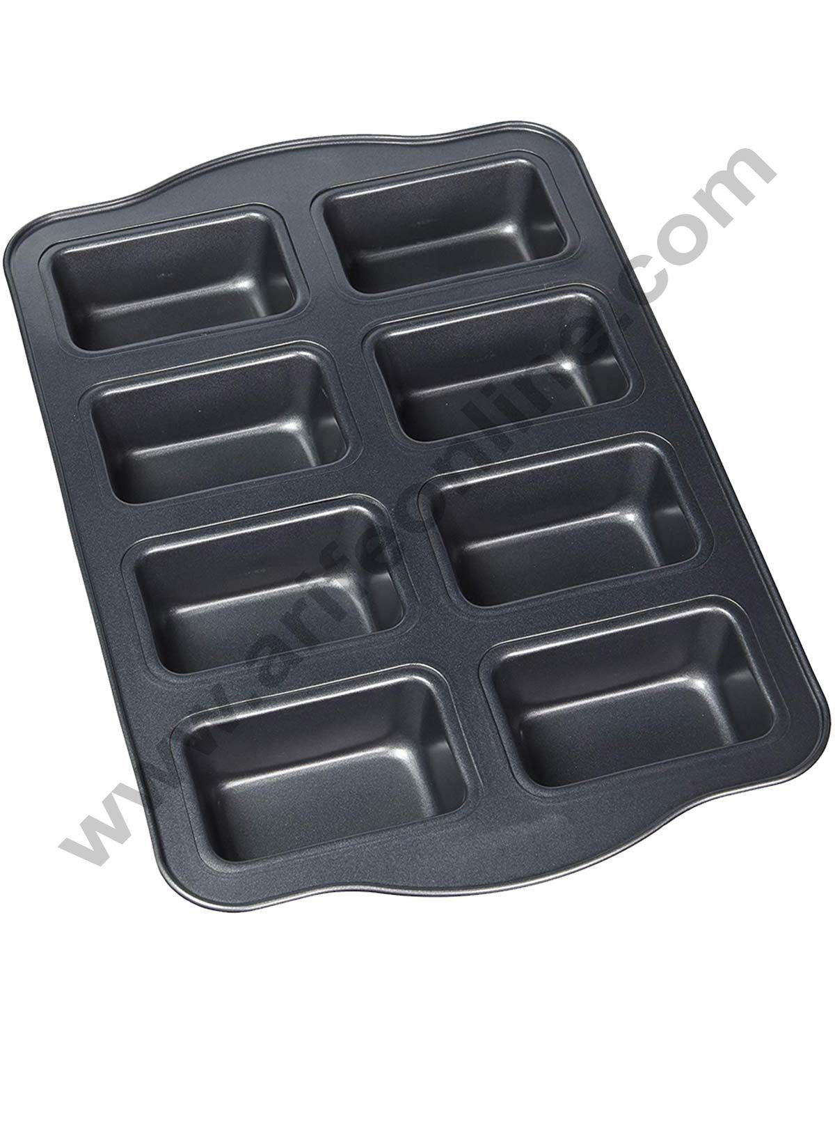 Non Stick 8 Cavity Mini Rectangle Loaf & Muffin Baking Mould - CAKE DECORβ’
