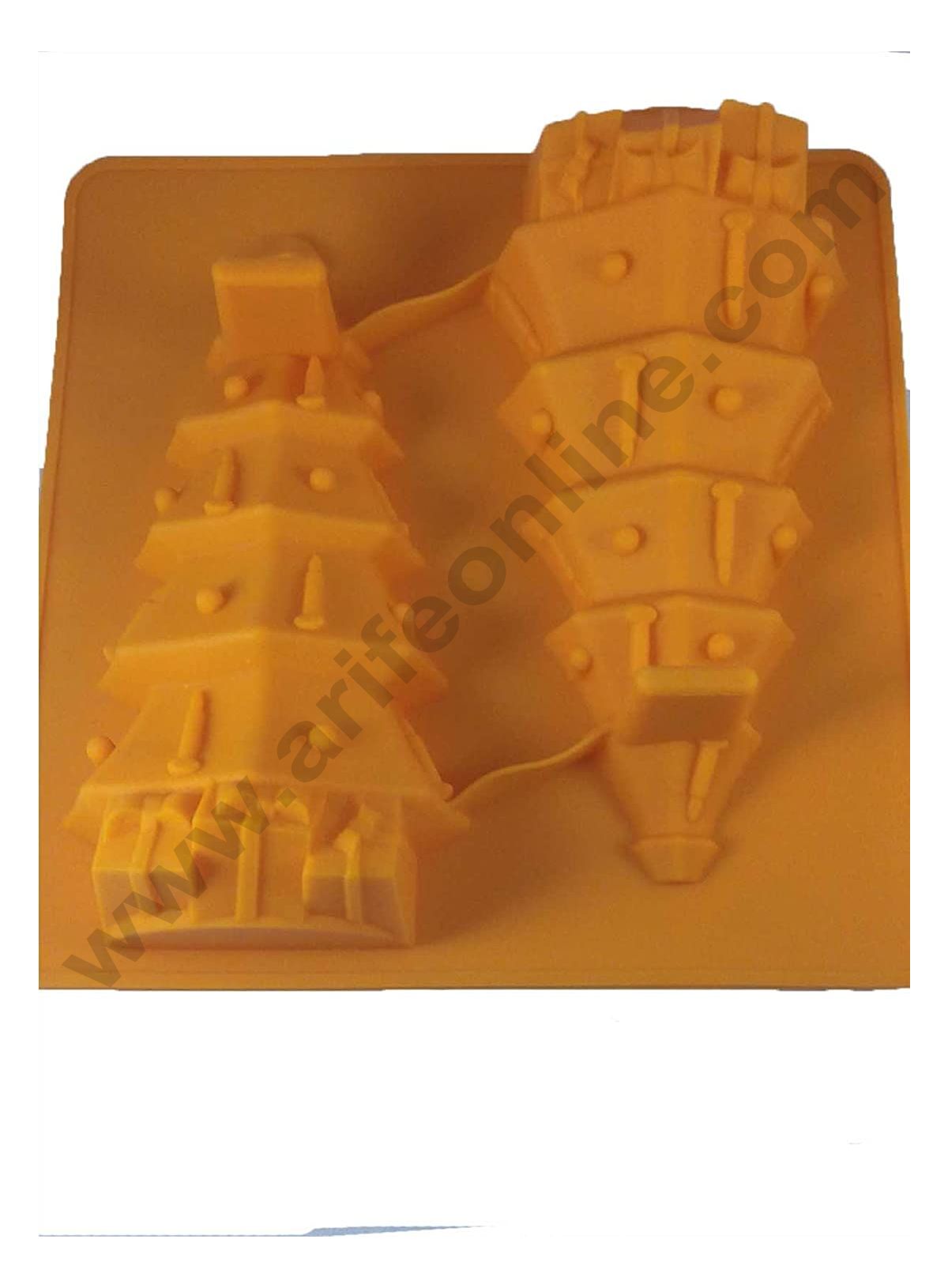 Cake Decor Silicone Christmas Tree Cake Mould Cupcake Moulds Muffin Mould