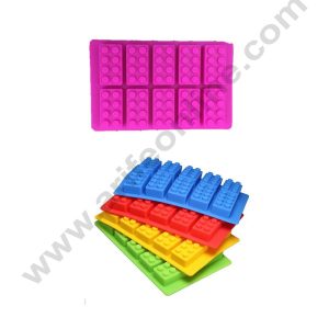 Cake Decor 10 in 1 Silicon Bakeware Blocks Shape Ice Cube Mould Cupcake Moulds Muffin Mould