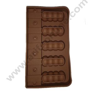 Cake Decor 5 Cavity Ice Cream Shaped Cupcake Pocket Shaped Silicone Mould