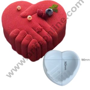 Cake Decor Silicon Heart With Hand Cake Mould Mousse Cake Mould Silicon Moulds