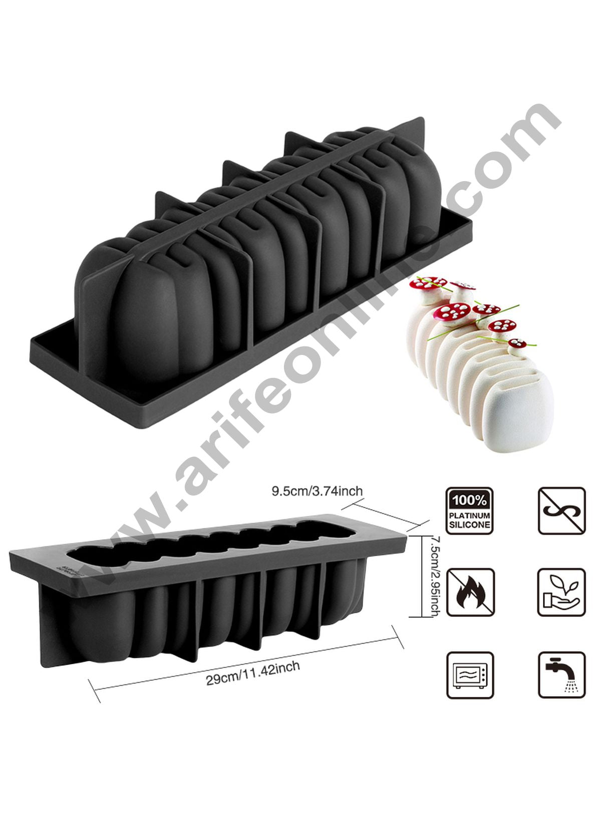 Cake Decor Silicon NOVELLE VAGUE Cake Mould Entremet Mold Mousse Cake Mould Silicon Moulds SBSM-285