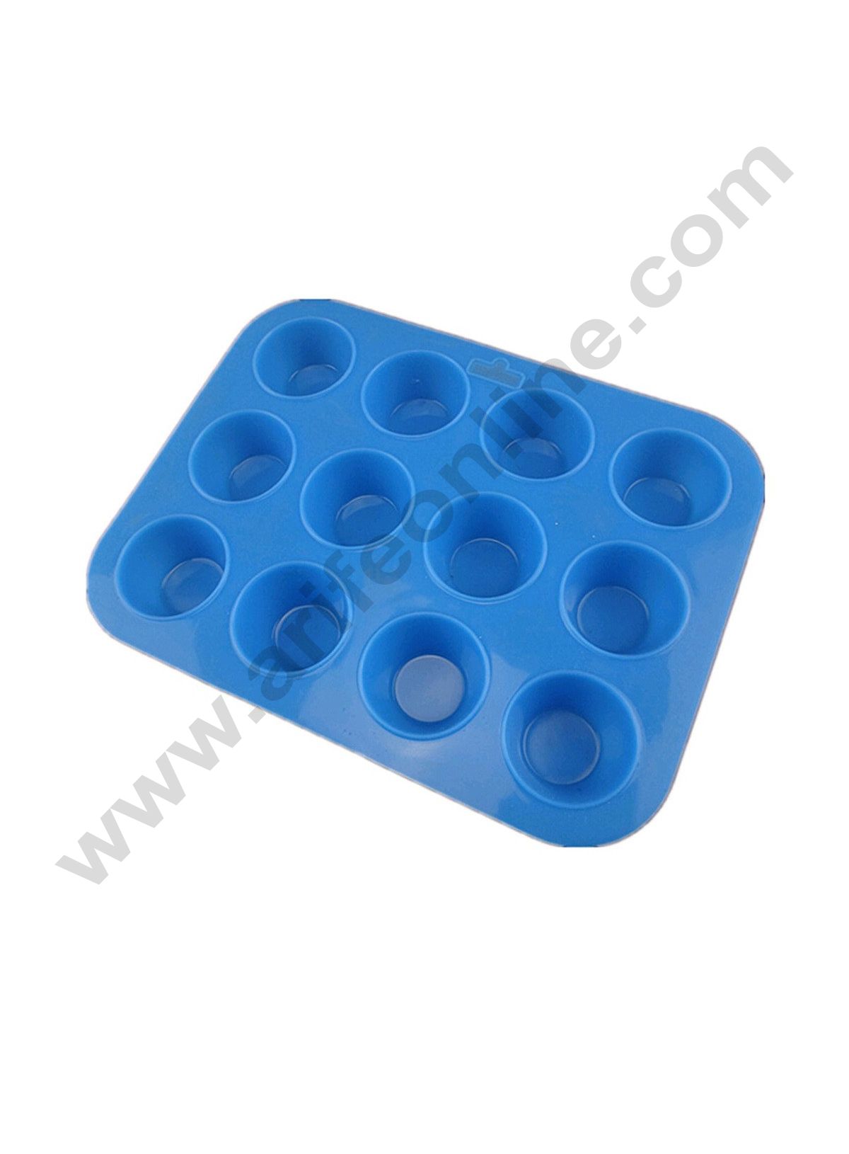 Cake Decor 12 in 1 Silicon Bakeware Round Shape Mini Cupcake Moulds Muffin Mould