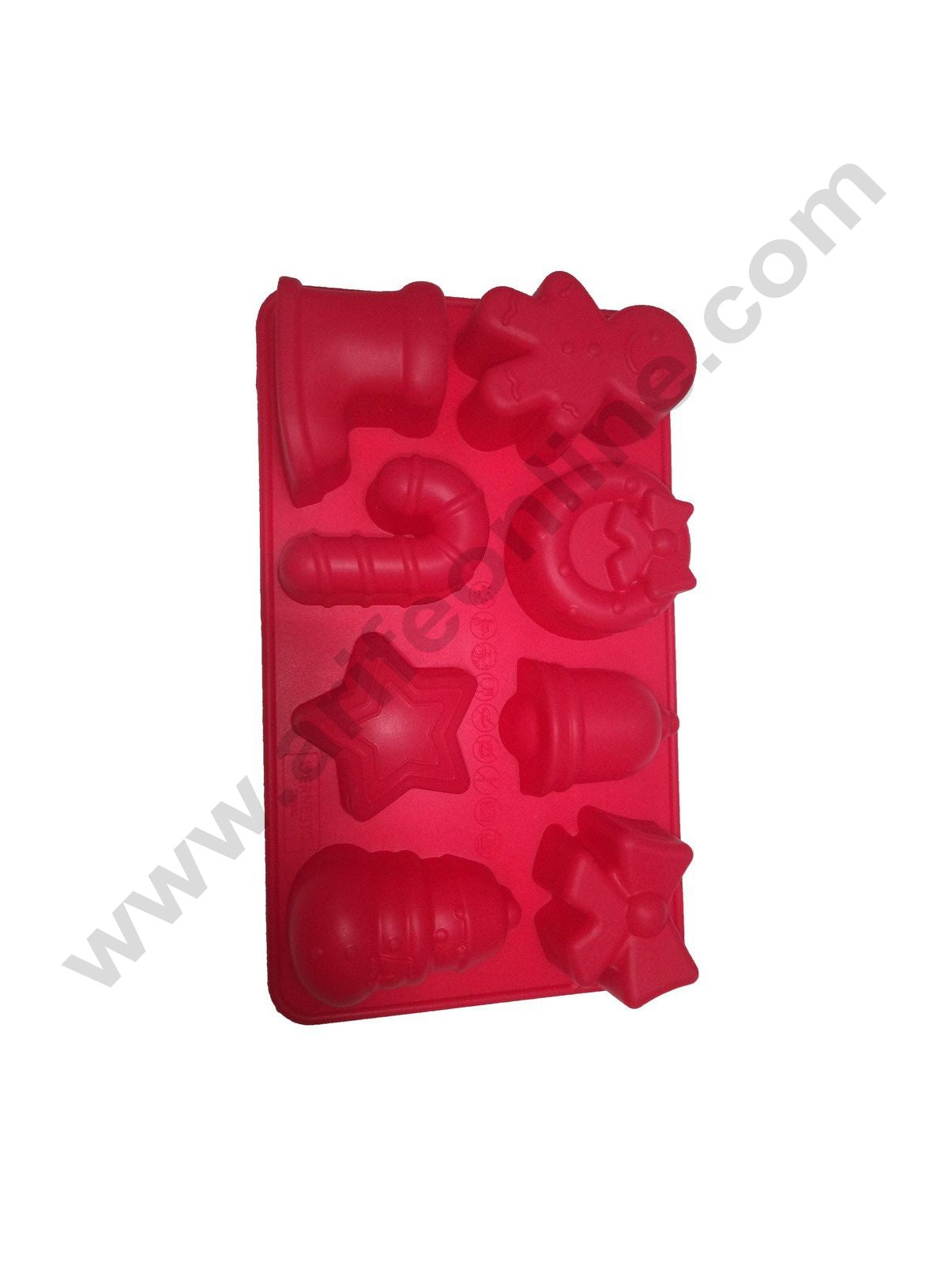 Cake Decor 8 in 1 Silicon Bakeware Christmas Jingle Cupcake Moulds Muffin Mould