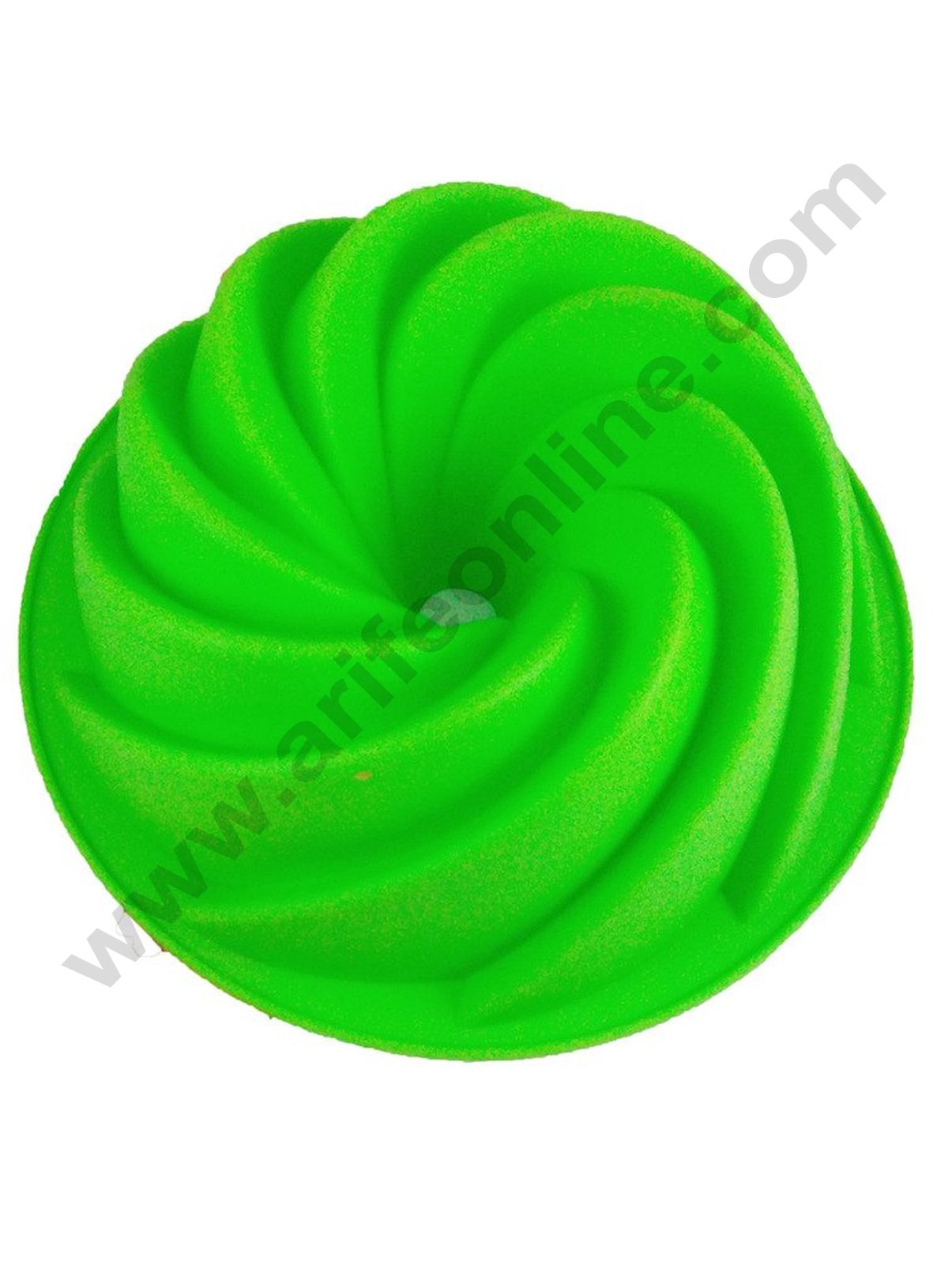 Cake Decor Silicon Bakeware Round Swirl Bundt Shape Half Kg Cake Moulds - Diameter - 19.5 cm & Height - 8 cm