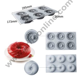 Cake Decor Silicon MINI INTRECCIO Cake Mould Mousse Cake Mould Silicon Moulds SBSM-500-1