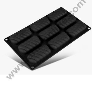 Cake Decor Silicon 9 Cavity Spiral Shape Silicone Entremet Mousse Cake Mould Silicon Moulds SBSM-511