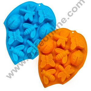 Cake Decor 8 Cavity Insects Shape Muffin Mold Silicone Cupcake Mould SBSM-622