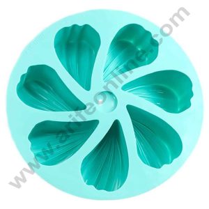 CAKE DECORβ’ 3D Round 7 Cavity Flower Shape Silicone Mould for Soap Making, Scone, Jelly Dessert Mould