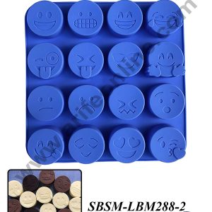 CAKE DECORβ’ 16 Cavity Emoji Shape Silicone Mould | Emoji MoonCake - (SBSM-LBM288-2)