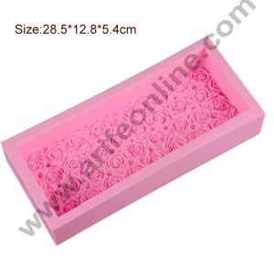 Cake Decor Silicon Rose Loaf Soap Mould /Cake Muffin Mould Size : 28.5 x 12 x 5 CM