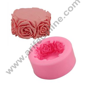Cake Decor Silicon Small 6 Rose Soap Mould /Cake Muffin Mould Size : 5.5 x 5.5 x 3.2 CM
