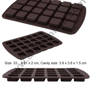 Cake Decor 24 Cavity Square Mold Silicone Moulds for Soaps and Chocolate Jelly Desserts Mould