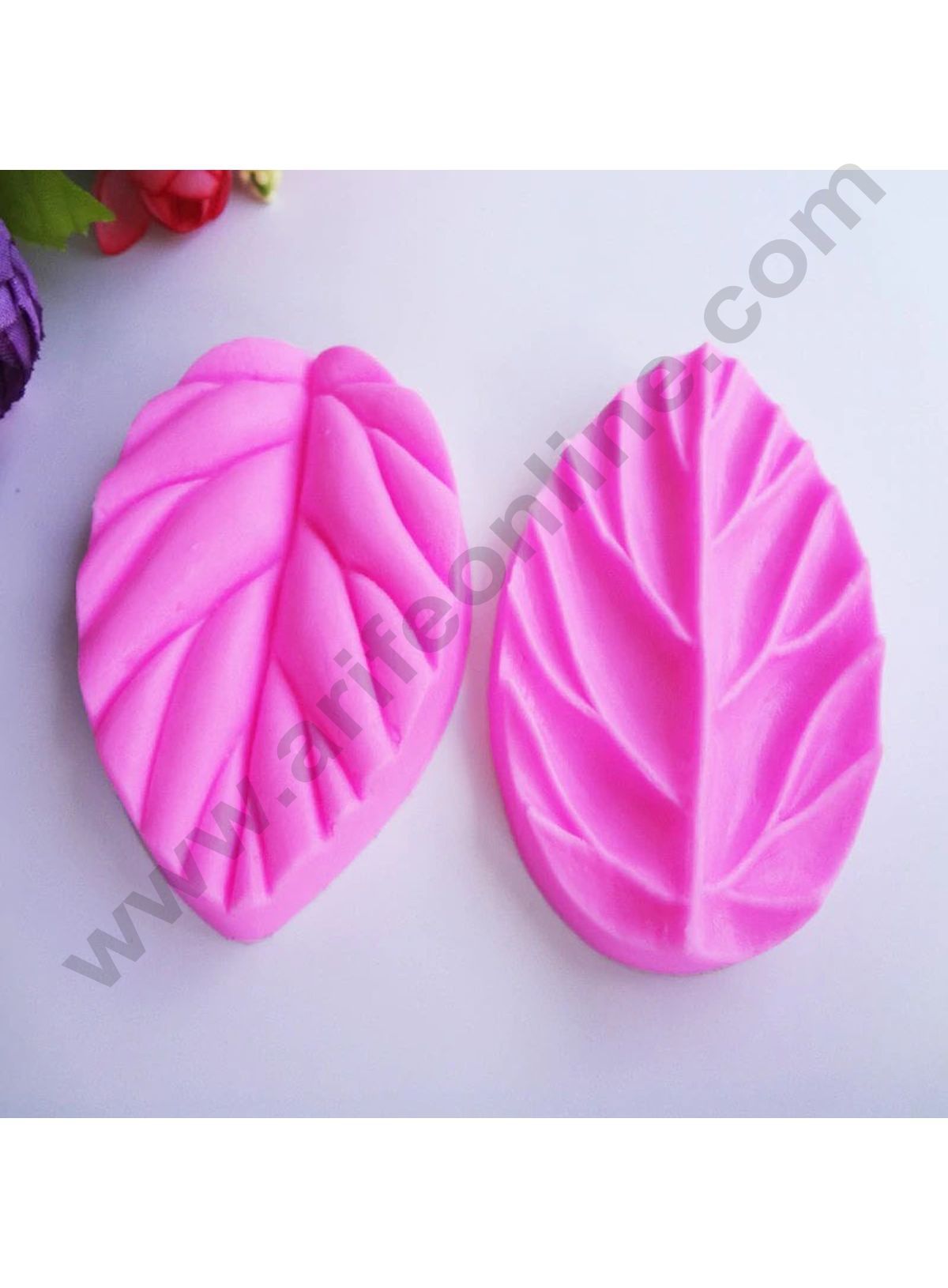 Cake Decor Silicon Veiners Leaf Shape Fondant Clay Marzipan Cake Decoration Mould