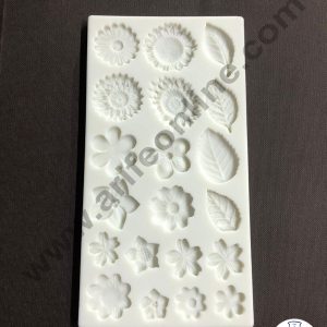 Cake Decor Silicone 18 Cavity Leaf Flower Fondant Marzipan Mould