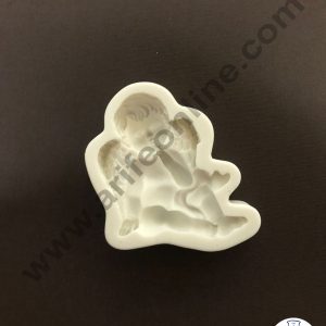 Cake Decor Silicone 1 Piece Sitting Baby With Wings Fondant Marzipan Mould