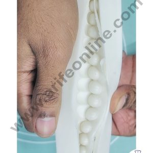 Cake Decor Silicon 1Pc 3D Bead Pearl Silicone Fondant Mold Cake Edge Decoration Marzipan Mould SBSP-460