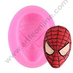 Cake Decor 1 Cavity 3D Spiderman Face Fondant Marzipan Mould