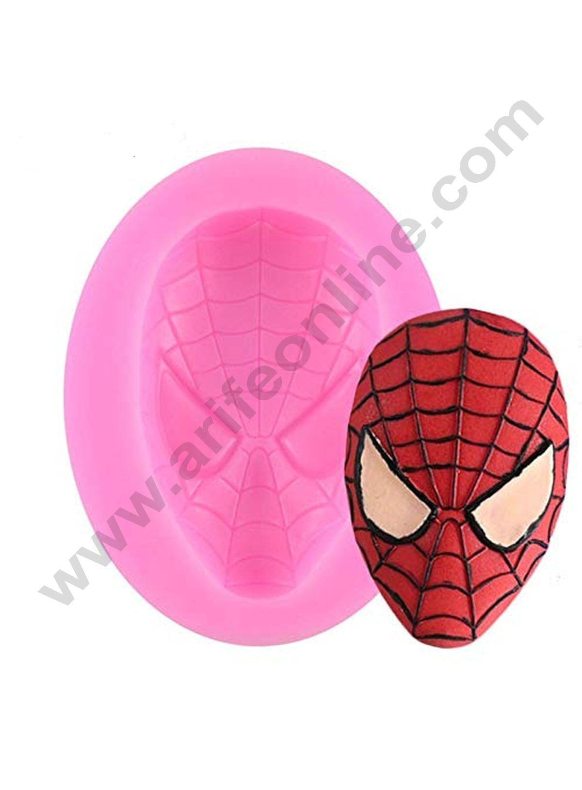 Cake Decor 1 Cavity 3D Spiderman Face Fondant Marzipan Mould