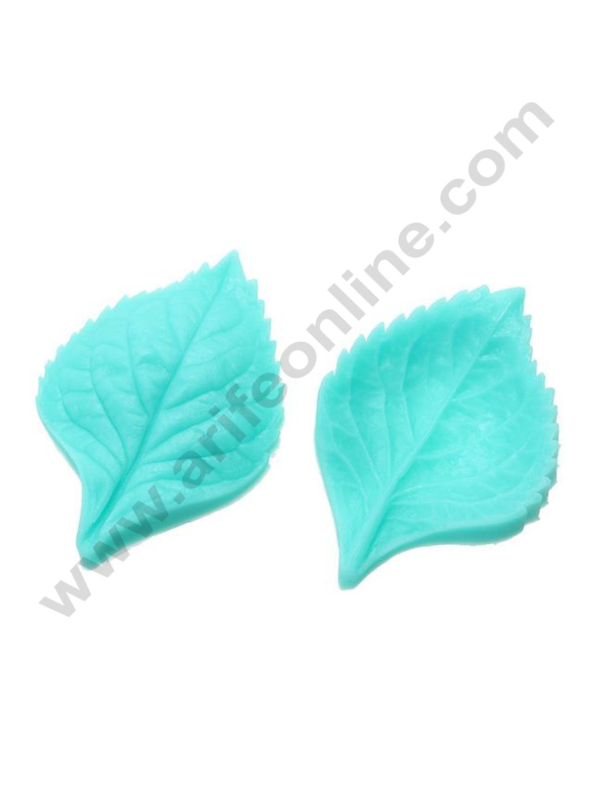 Cake Decor Silicone 2 Cavity Rose Leaf Veiner Fondant Marzipan Mould