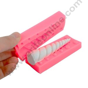 Cake Decor Silicone 1 Cavity Corner Horn Unicorn Fondant Marzipan Mould