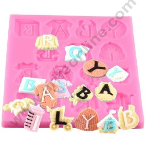 Cake Decor 15 Cavity Baby Boy Girl Clothes Fondant Marzipan Mould