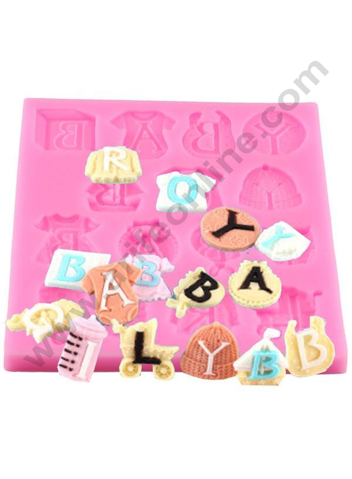 Cake Decor 15 Cavity Baby Boy Girl Clothes Fondant Marzipan Mould