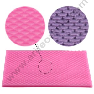 Cake Decor 1 Cavity Border Mermaid Fish Scale Fondant Marzipan Mould