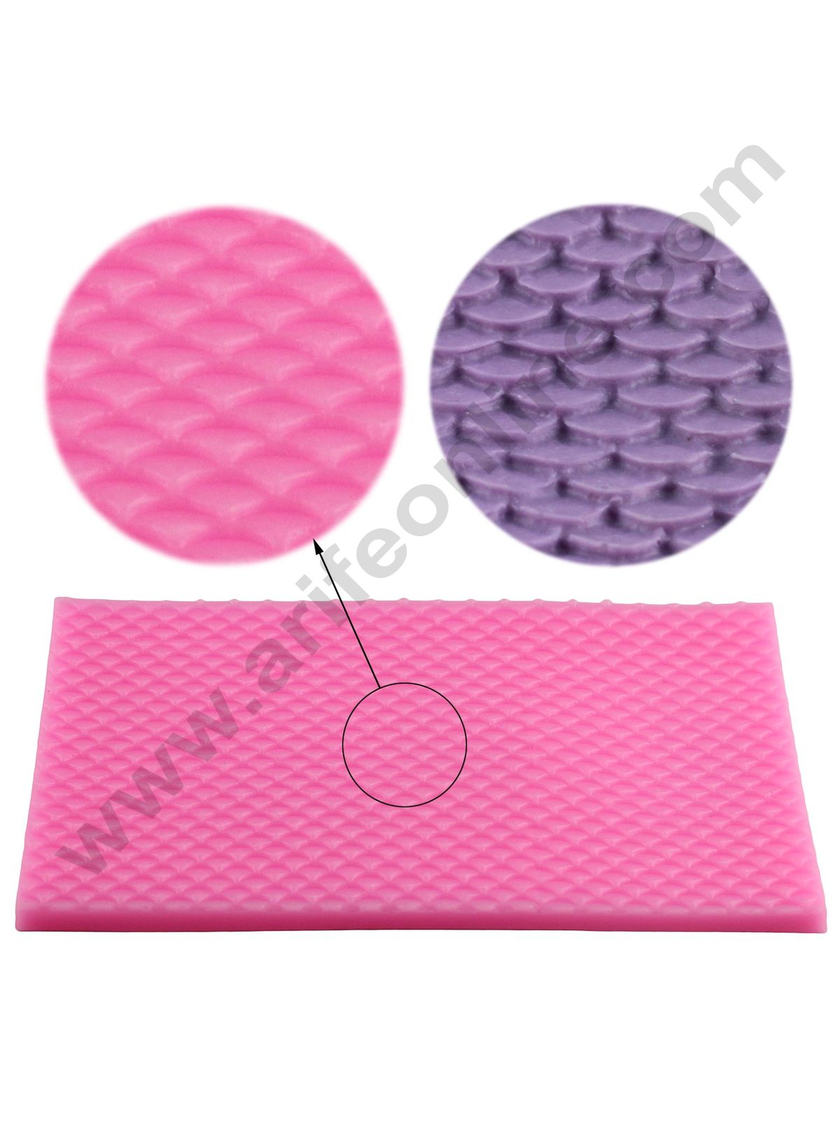 Cake Decor 1 Cavity Border Mermaid Fish Scale Fondant Marzipan Mould