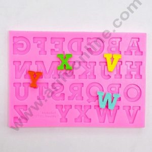 Cake Decor 26 Cavity Uppar Case Alphabet Letter Fondant Marzipan Mould