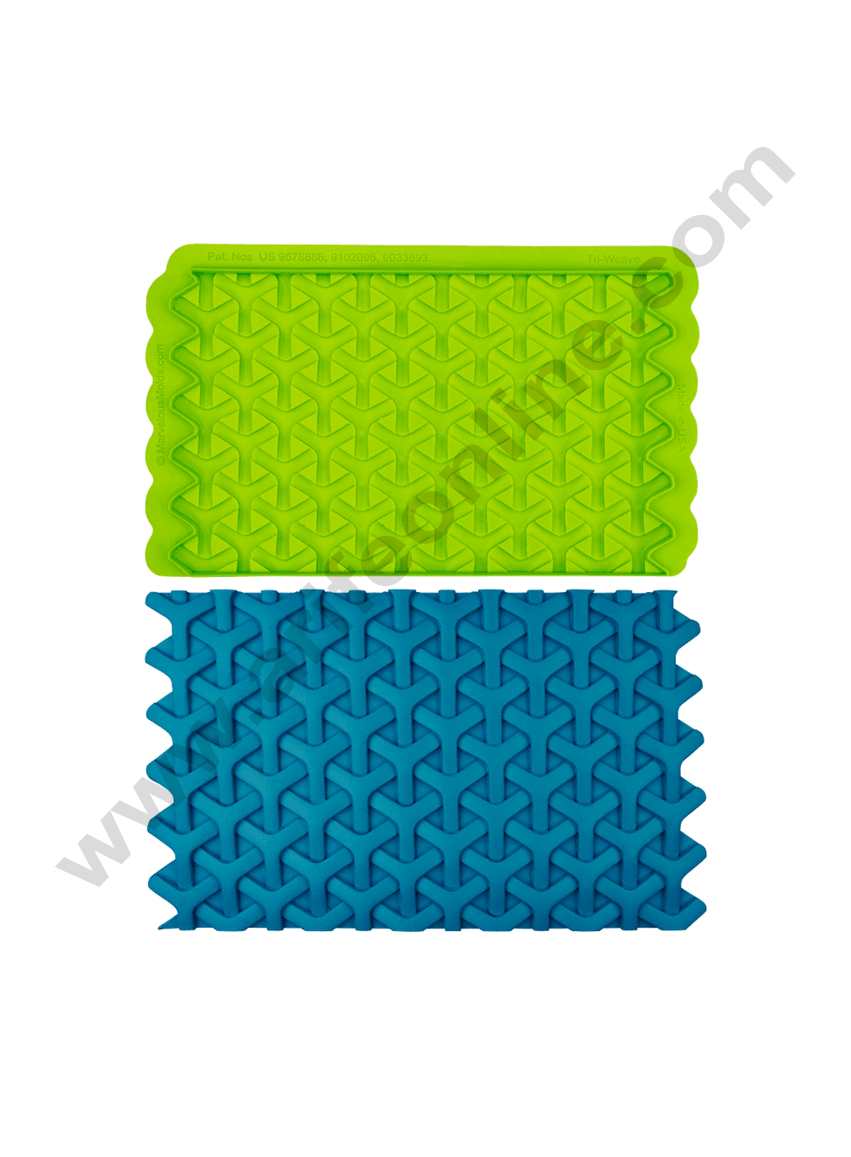 Cake Decor Silicone Tri-Weave Simpress Fondant Marzipan Mould