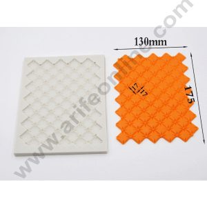 Cake Decor Silicone Square Plaid Bead Continuous Quilting Simpress Fondant Marzipan Mould