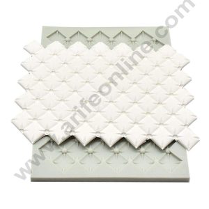 Cake Decor Silicone Square Plaid Continuous Quilting Simpress Fondant Marzipan Mould