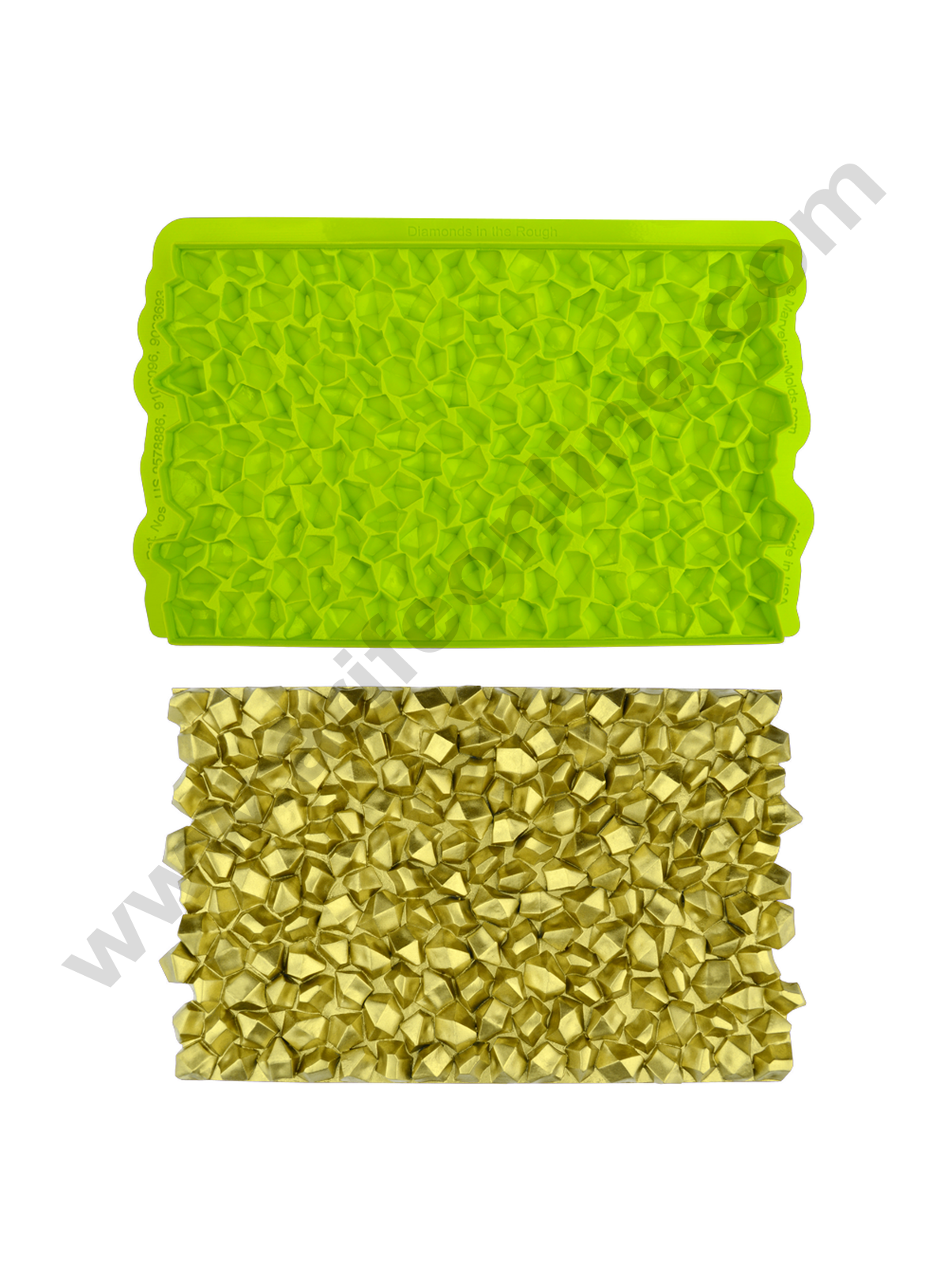 Cake Decor Silicone Diamonds in the Rough Continuous Quilting Simpress Fondant Marzipan Mould