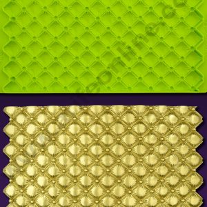 Cake Decor Silicone Tufted Swiss Dot Continuous Quilting Simpress Fondant Marzipan Mould