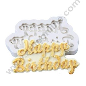 Cake Decor Happy Birthday Letter Fondant Marzipan Mould