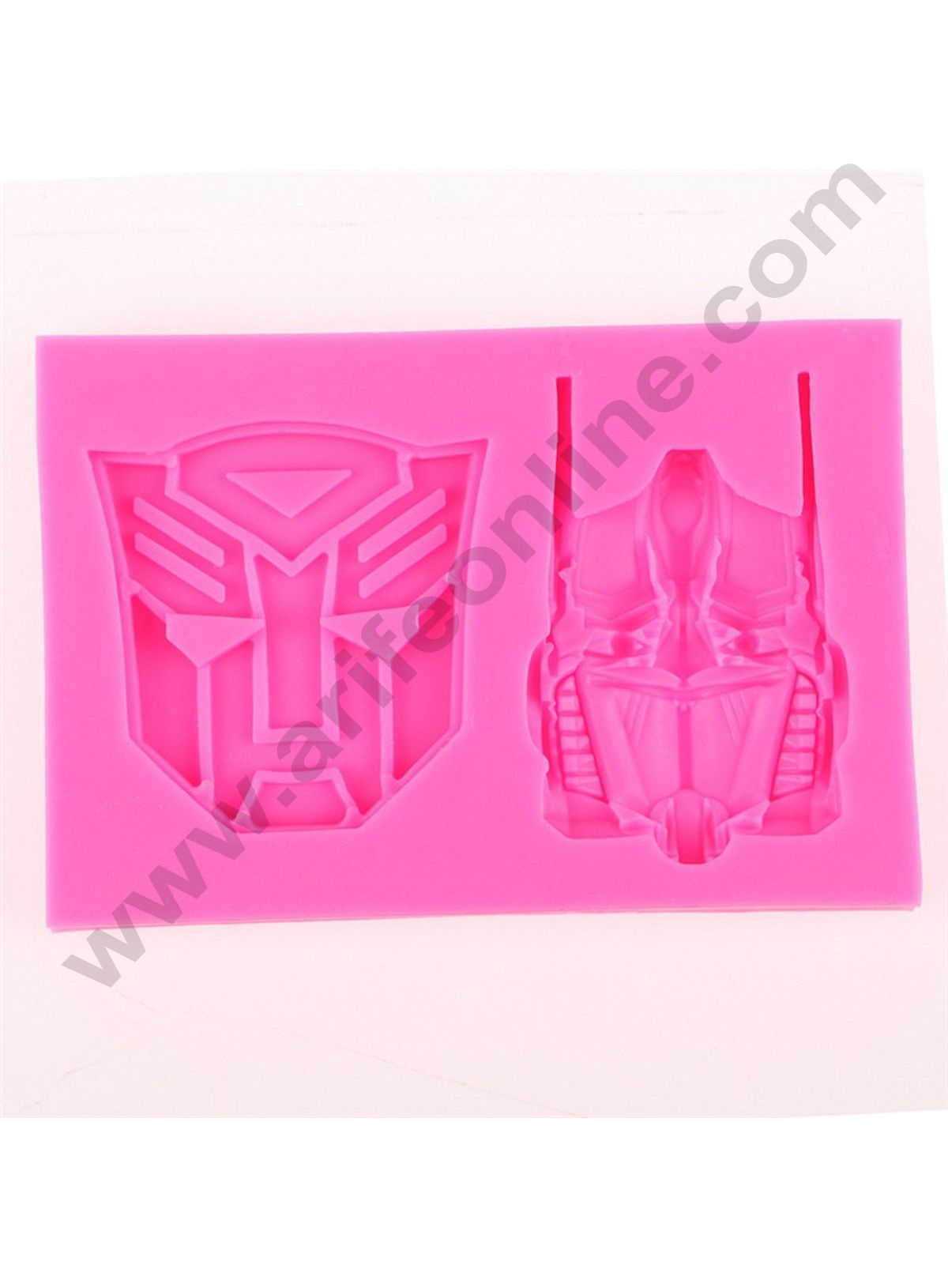 Cake Decor 2 Cavity 3D Transformers Mask Fondant Marzipan Mould