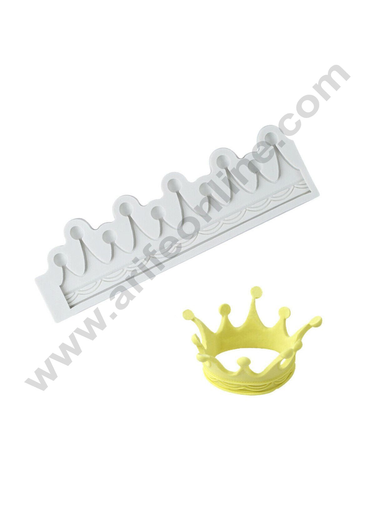 Cake Decor Silicon Crown Shape Fondant Marzipan Mould