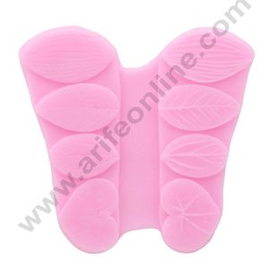 Cake Decor Silicone 8 Cavity Leaf Veiners Fondant Marzipan Mould