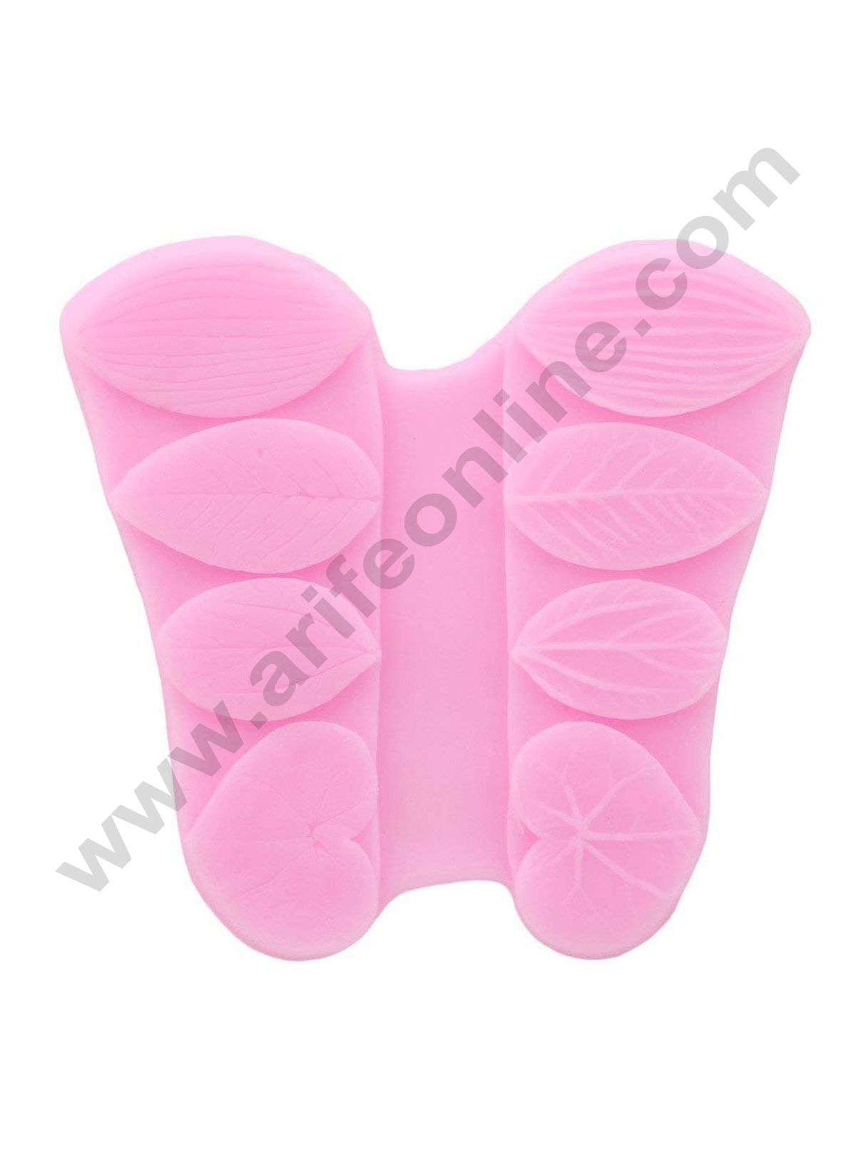 Cake Decor Silicone 8 Cavity Leaf Veiners Fondant Marzipan Mould