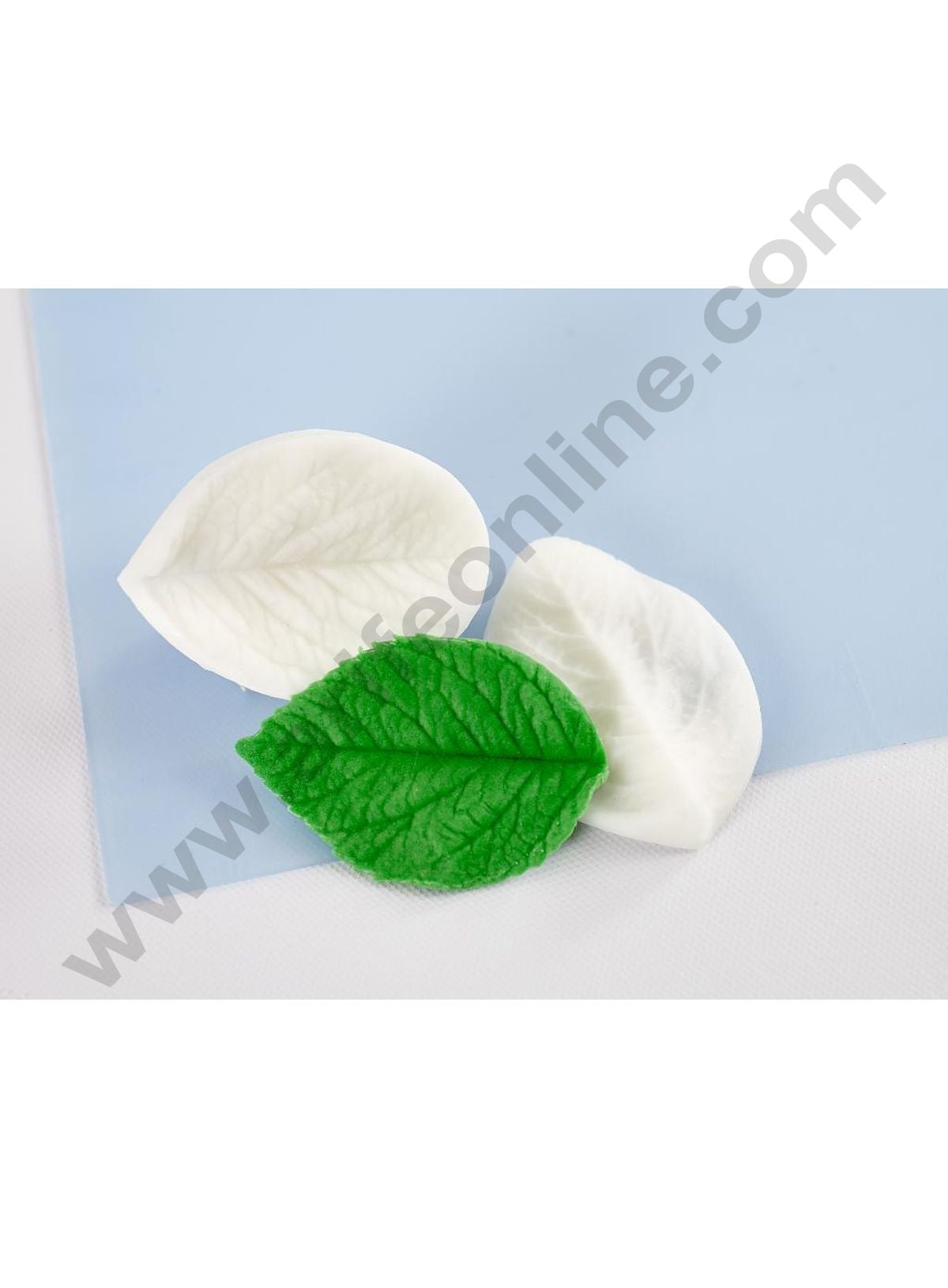 Cake Decor Silicone 2 Cavity Leaf Veiners Fondant Marzipan Mould