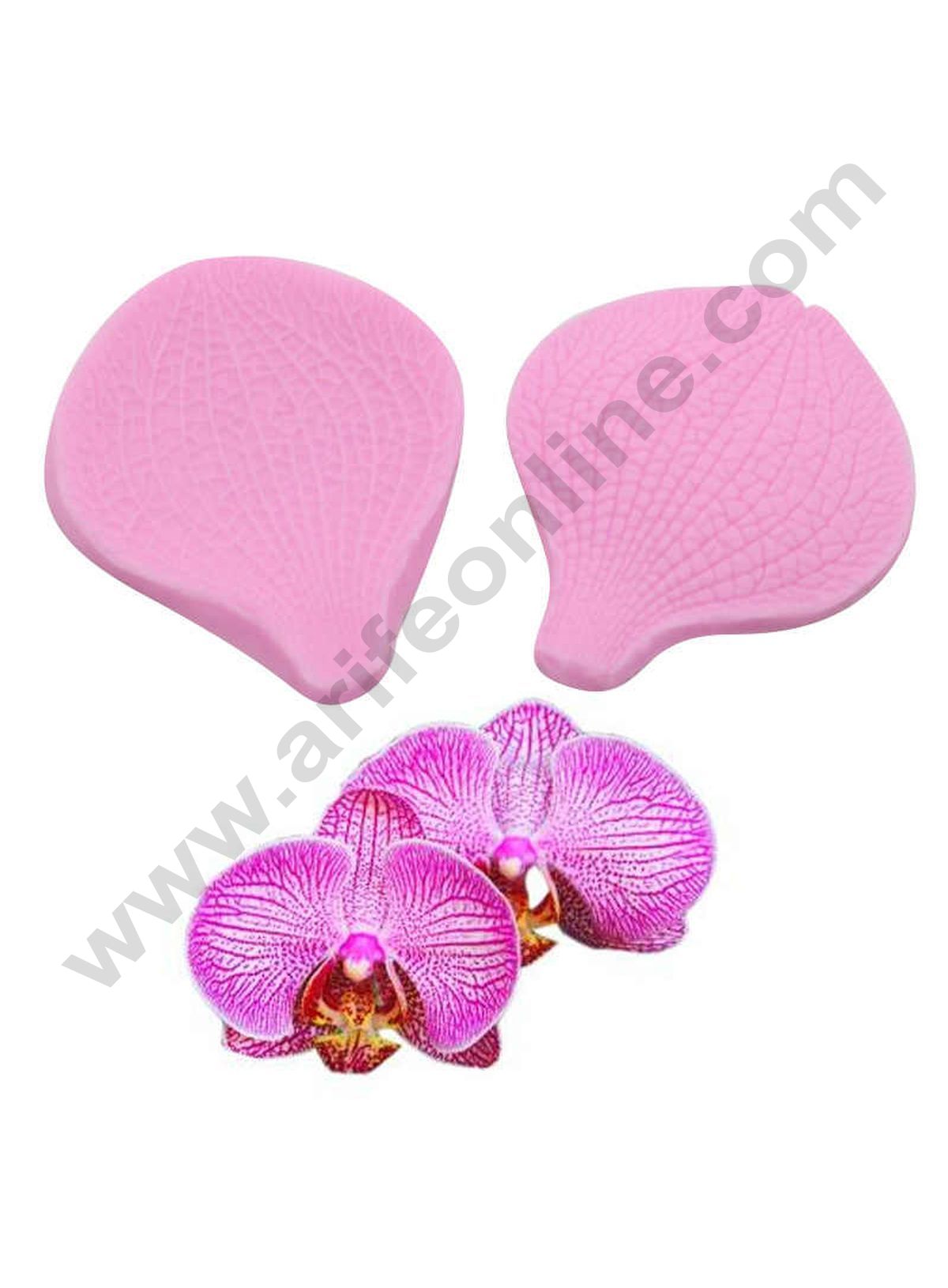 Cake Decor Silicone 2 Cavity Penoy Lily Rose Iris Flower Veiners Fondant Marzipan Mould