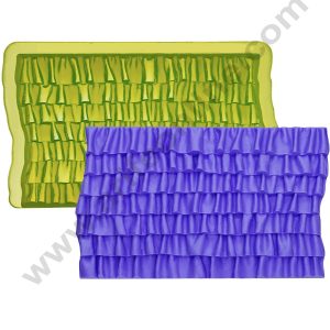 Cake Decor Romantic Ruffle Simpress Silicone Mold Cake Decorating Fondant Gum Paste Icing