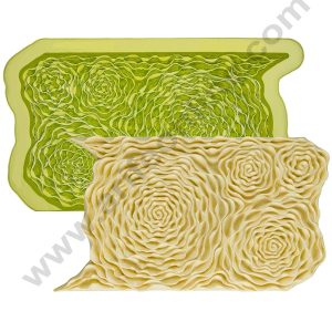 Cake Decor Rosette Ruffle Simpress Silicone Mold Cake Decorating Fondant Gum Paste Icing