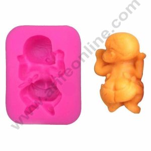 Cake Decor Silicon Small Sleeping Baby Shape Fondant Clay Marzipan Cake Decoration Mould SBSP-728