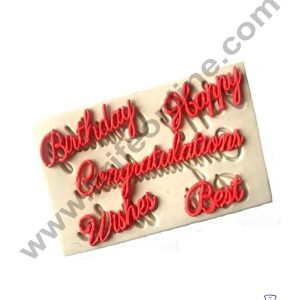 Cake Decor Happy Birthday Silicone Fondant Mold Cake Decorating Tool