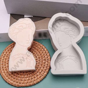 CAKE DECORβ’ 3D Silicon 1 piece Portrait Sculpture Shape Silicon Mould, Candle Mould, Silicone Soap Mould - SBSP-DYF6142