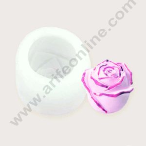 CAKE DECORβ’ 3D Silicon 1 cavity Rose Flower Mould Silicone Candle Mould, Soap Mould SBSP-DYF6256